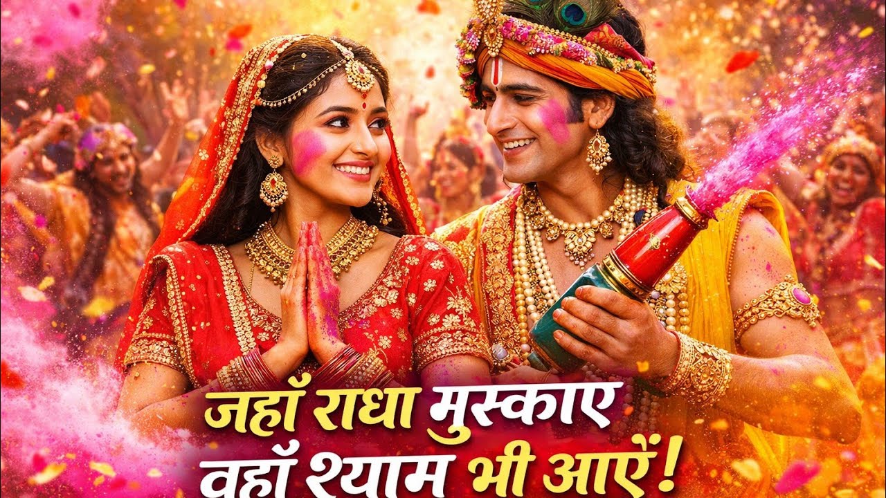 जहां राधा मुस्काए वहां श्याम भी आए।Holi ke Gane।Holi Bhakti Songs 