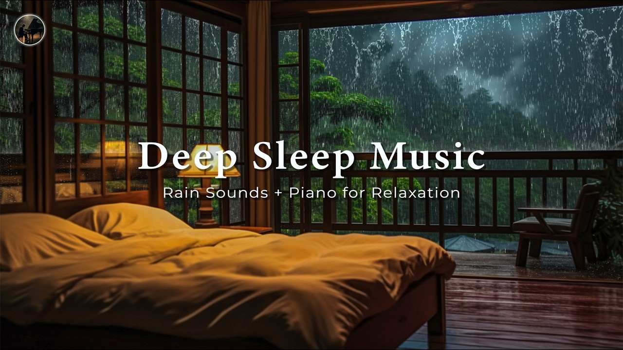 Peaceful Piano and Calming Rain Sounds 🎶 Relaxing Music to Relieve Stress, Fast and Deep Sleep