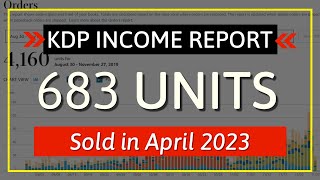 KDP Income Report April 2023: How I Sold 683 Low Content Books and Made....