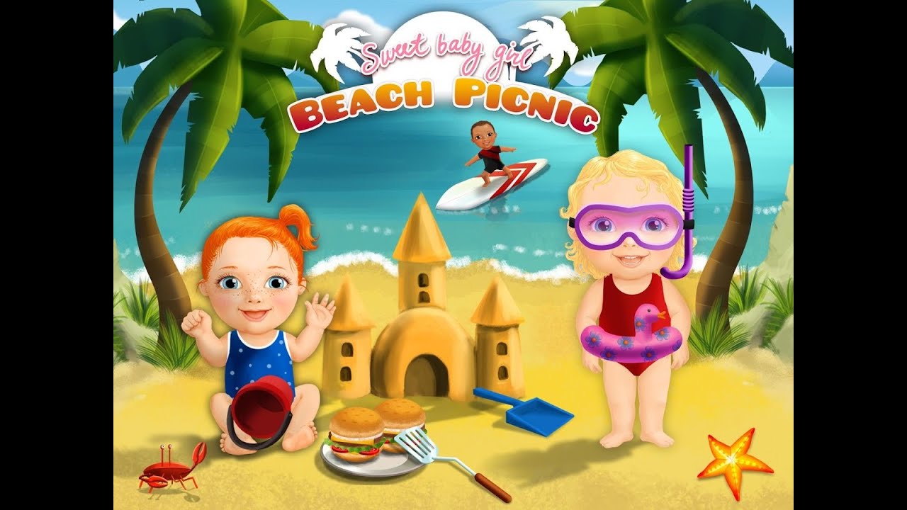 Sweet baby inc игры. Пляж игра для детей дома. Beach Picnic Постер. Baby Care Kids games Android.