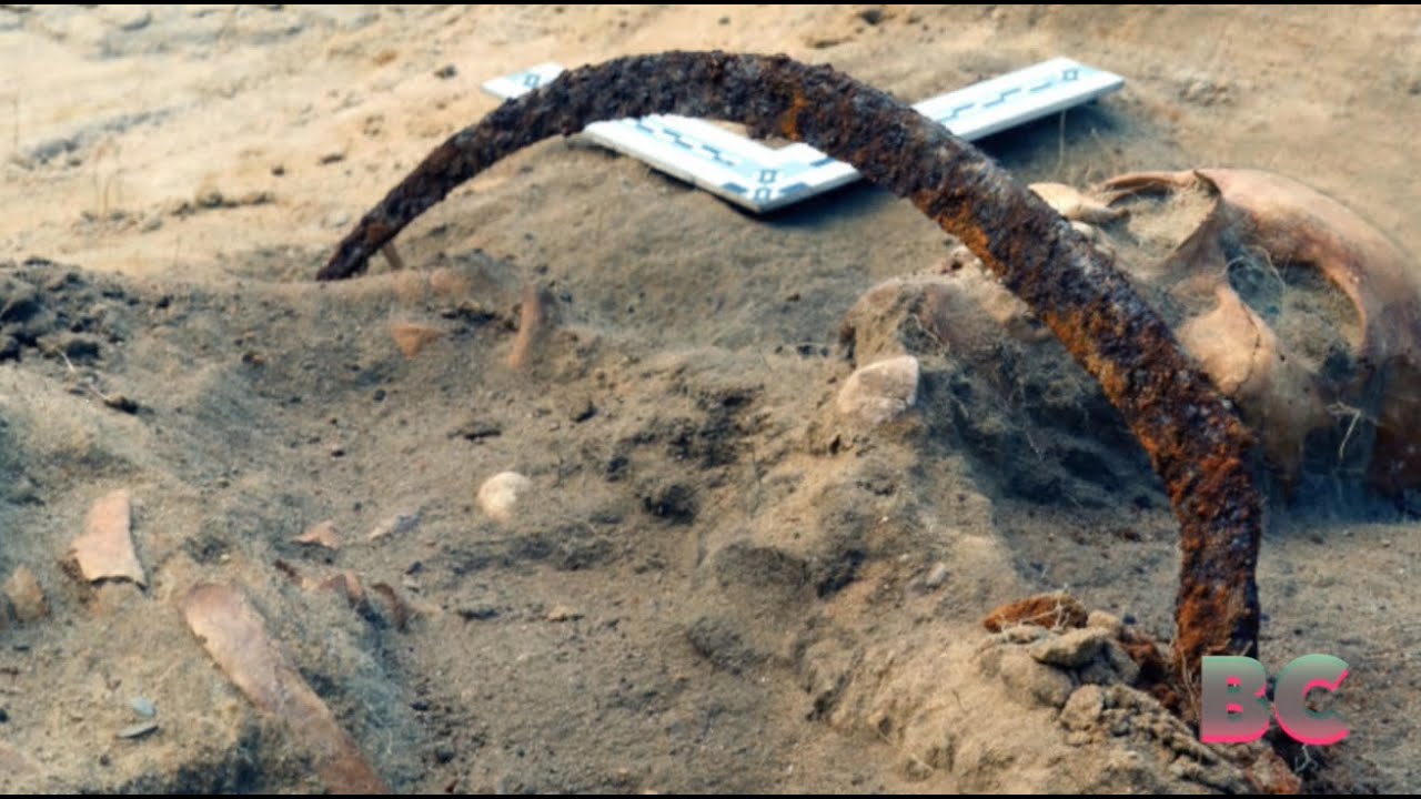 Archaeologists reconstruct face of 400-year-old “vampire” buried with iron sickle across her neck