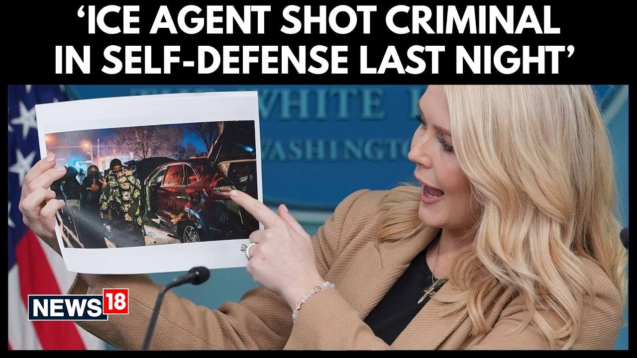 Leavitt Defends ICE Agents Over Minneapolis Shooting, Says Officer Acted in Self-Defence | N18G