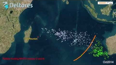 Debris tracking flight MH370 based on ocean currents
