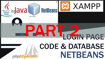 Java | Netbeans | How to create Login Page | Database & Code | Xampp Server | MySql | PART 2