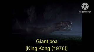 All King Kong 1976 Monsters