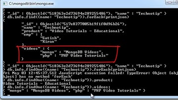 SELECT Columns or Fields ( { KEY: VALUE } ): MongoDB
