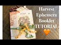 Harvest Ephemera Booklet 🍂✨ TUTORIAL