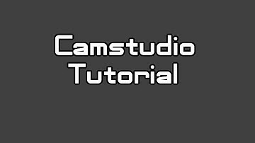 How to fix Camstudio Problems after Installing (Windows 7 / Vista)