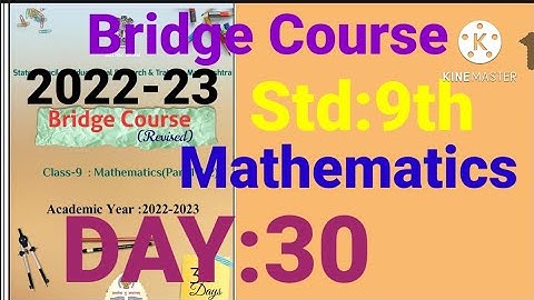 9th||Mathematics||Bridge Course||2022-23 ||Day:30th||English & SemiEnglish||Maths, Class 9,Day:30