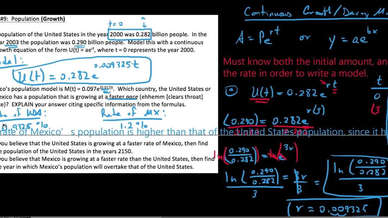 HPC 3.5.7, Population Growth Modeling - YouTube