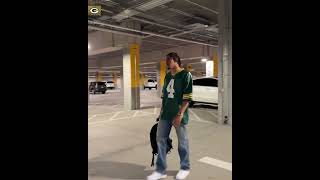 Famous Jordan Love pulls up to the Packers game in a Brett Favre jersey (via @packers/IG) #shorts Wealth