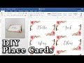 How to make DIY Place Cards with mail merge in MS Word and Adobe Illustrator