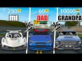 Me vs dad vs grandpa  extreme car driving simulator 