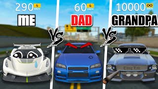 ME VS DAD VS GRANDPA || Extreme Car Driving Simulator