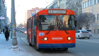 Троллейбус Екатеринбурга Зиу-682Г [Г00] Борт.№183 Маршрут №35 На Остановке 