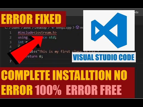 LATEST || How To Install Visual Studio Code in Hindi | Step by Step | include path error fixed