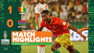 HIGHLIGHTS | Guinea 🆚 The Gambia #TotalEnergiesAFCON2023 - MD2 Group C