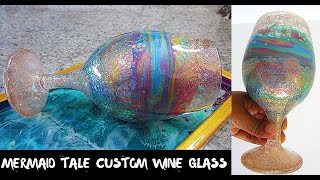 Mermaid Tale Wine glass DIY
