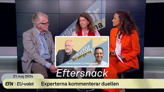 EUduellen: Gunnar Wetterberg och Bettina Kashefi analyserar V mot M