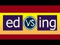 53 В чем разница окончаний ED и ING (Participle II and Participle I)?