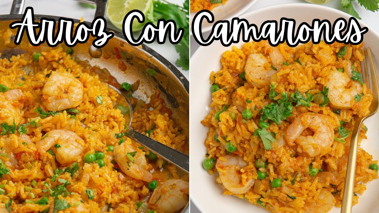 ARROZ CON CAMARONES EN 30-MINUTOS | Cómo Hacer Un Arroz Con Camarones Colombiano