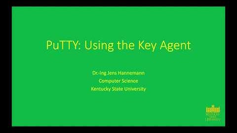 Toolchain Setup - PuTTY Key Agent
