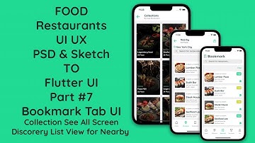 #7 Flutter Food Restaurants App | Bookmark Tab & Collection See All Tutorial with Code [GitHub]