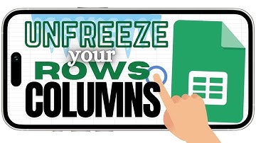 Unfreeze your Columns & Rows in the Google Sheets App (iPhone & Android)
