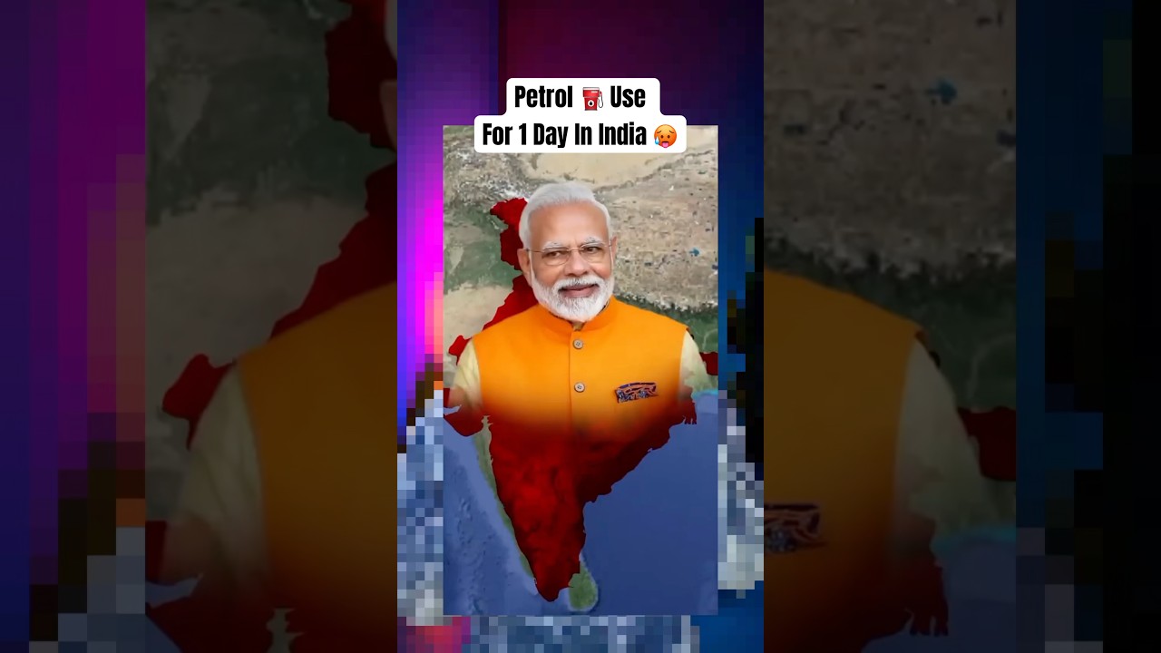 1 Day Petrol & Diesel Use in India ? (3D Animation) 