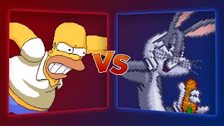 Mugen Battle - Homer Simpson Vs Bugs Bunny