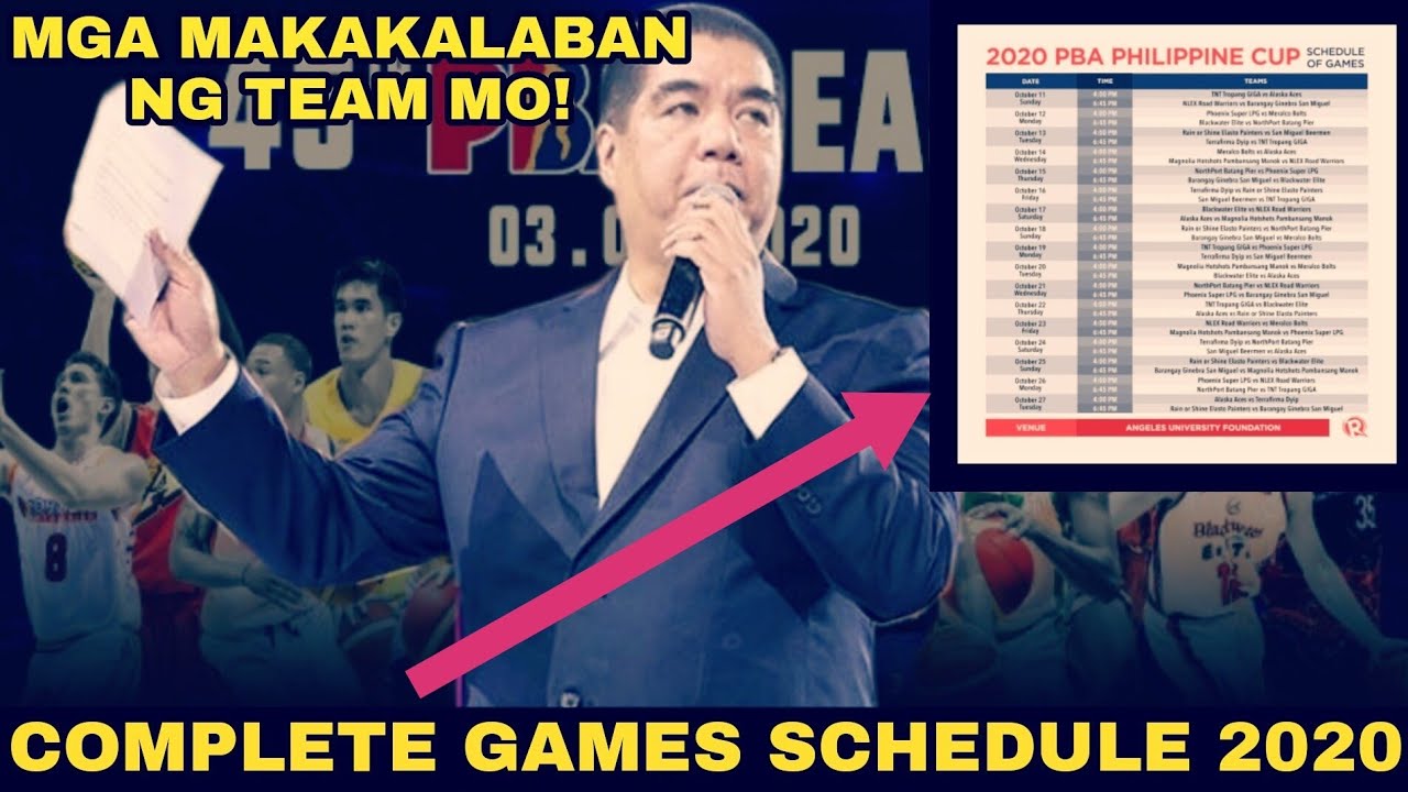 COMPLETE GAMES SCHEDULE SA BUBBLE SEASON! PBA GAMES AND COMPLETE GAMES SCHEDULE SA BUBBLE SEASON! PBA GAMES AND