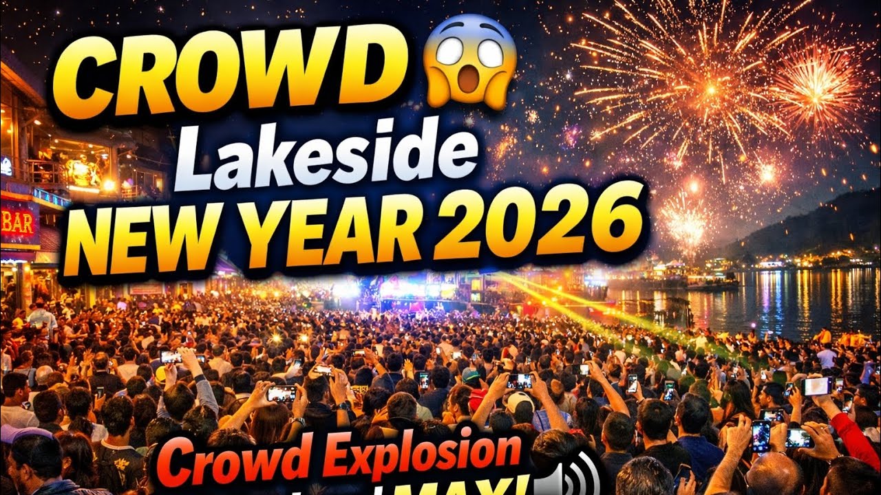 New Year ma Lakeside ma Crowd overload! 😱 Kati dherai manchhe🙄🙄