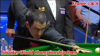 Snooker World Championship Open Ronnie O’Sullivan VS Ali Carter ( Frame 7 & 8 )