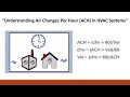 Understanding air changes per hour ach in hvac systems