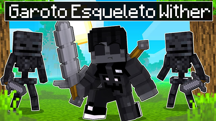 JOGANDO como um GAROTO ESQUELETO WITHER no Minecraft