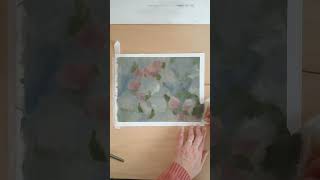 I love it. #dailypainter #painting #tapepeel #artprocess #studioartist #flower #botanicalart #floral