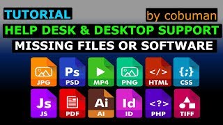 Tech Support Courses User Missing Files or Software, Help Desk and Desktop Support Tutorial