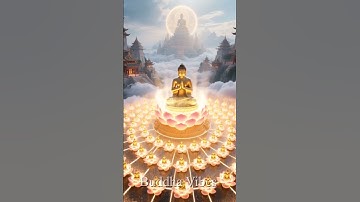 Heaven Opens — Buddha Rises #BuddhaVibes #Buddha #Karma #Mindfulness #Peace #GoldenLight #AIArt