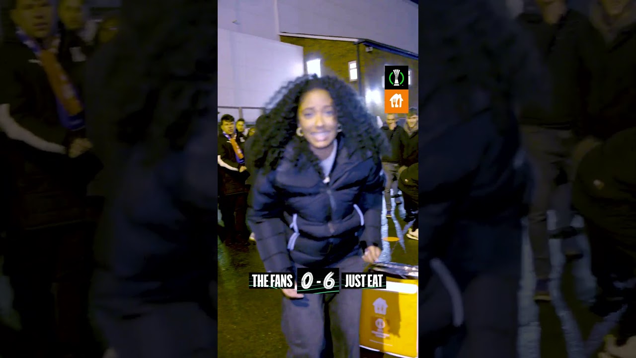 ⚽️ It&rsquo;s game time outside Selhurst Park! Can you deliver? 🤩#UECLdeliver @JustEatTakeaway