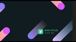 QLIQUID TABLE 6. Row styles