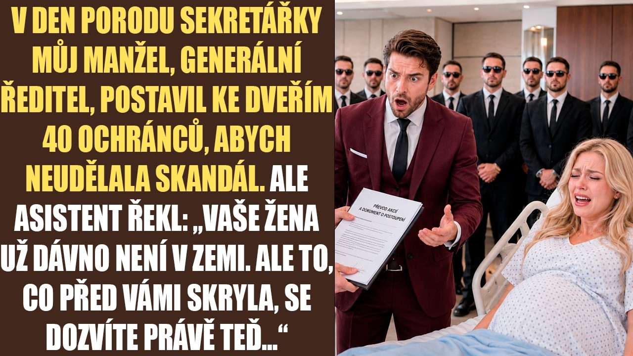 Zavřela jsem za sebou dveře porodního sálu a slyšela, jak se za mnou rozléhá Kristýnin smích. Tři hodiny předtím můj manžel nařídil ochrance, aby mě nepustila k výtahu. „Dávej na sebe i na dítě...