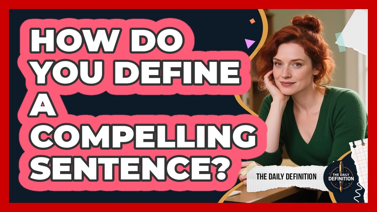 How Do You Define a Compelling Sentence? - YouTube