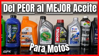 Del PEOR al MEJOR Aceite para tu Moto! Lo que Nadie te dice | Los Mejores Aceites de Motos