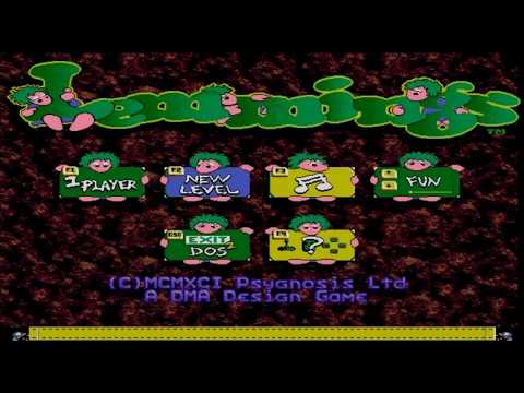 Lemmings (DOS) Full Game Walkthrough / Speedrun