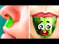 Extreme 24 HOURS Green Challenge || Funny Situations All Doodles Faced