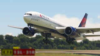 DELTA Airlines Boeing 777 Landing AT Dallas Fort Worth Airport1