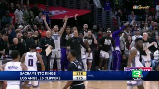 Kings defeat Clippers 176-175 in double overtime thriller