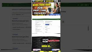 Work From Home jobs 2026 | Mobile Se Kaam | All can Apply | 12th pass, freshers Jobs