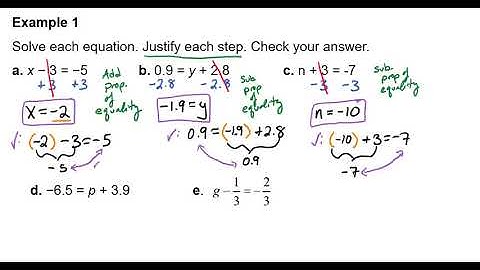 Solving Equations using Addition or Subtraction Video