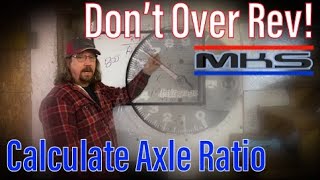 How to Calculate MPH, Axle Ratio & RPM. Take the guesswork out of building a drivetrain for your car
